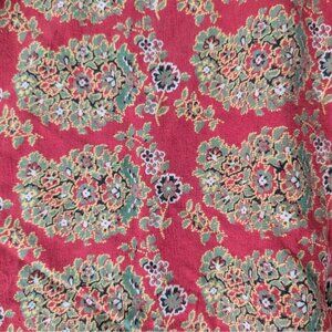 Pottery Barn King Duvet Cover Greta Bhotah Red Paisley Cotton Linen Blend Boho